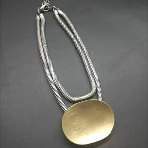 Nouvelle version Vintage or Rose collier en acier inoxydable pour les femmes accessoire de bijoux de mariage haut de gamme pour la fête de fiançailles - Product Image 1