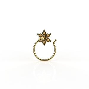 Ishi Diamonds 18k Glittering Solitaire Lab Grown Diamond <b>Nosepin</b> Fine Piercing Jewelry - Product Image 1