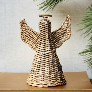 Decoración de globos de ratán natural Adornos de mimbre natural Adornos de Navidad bohemios Personalizar en HNH Craft Factory - Product Image 4