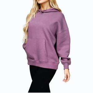 Women's Winter Long Oversized <b>Hoodie</b> & Sweatshirt <b>Velour</b> 100% Cotton Cozy Fabric Relaxed Fit Streetwear - Product Image 3