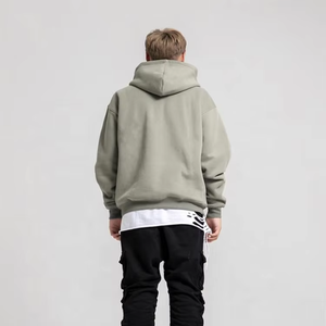 Sudadera con Capucha Extra Grande para Hombre, Diseño Minimalista, Invierno, 2 Piezas, Algodón Suave Transpirable y Ecológico, Venta al por Mayor - Product Image 5