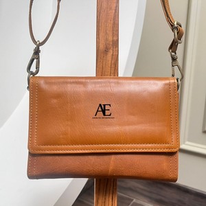 Bolso elegante de color marrón vintage, bandolera de cuero crujiente real, bandolera de hombro de alta calidad, bolsos multiusos para mujer - Product Image 1