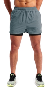 Pantalones cortos de gimnasio para hombre de tendencia, logotipo personalizado, pantalones cortos transpirables de algodón para correr, patrón sólido, estilo informal ecológico - Product Image 2