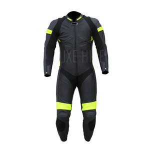 Costume en cuir de course de moto de conception supérieure de qualité sur mesure pour hommes combinaison en cuir de moto - Product Image 2