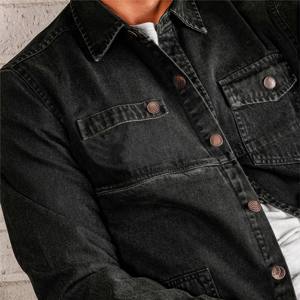 Chaqueta de mezclilla informal clásica para hombre-Chaqueta de mezclilla ligera y elegante Ideal para capas en todas las estaciones - Product Image 4