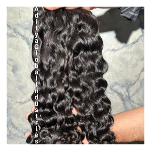 100% cheveux humains vierges bouclés naturels cheveux indiens bruts en vrac produits humains et de haute qualité cheveux vierges bruts non transformés - Product Image 1