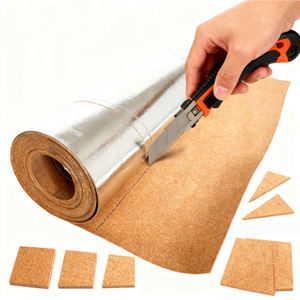 2mm respectueux de l'environnement isolation <span class=keywords><strong>thermique</strong></span> liège sous-jacent avec feuille d'aluminium - Product Image 6