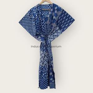 เสื้อคลุมอาบน้ำคอลเลกชั่นแขนยาวผ้าคอตตอนพิมพ์ลาย60S สำหรับฤดูร้อน - Product Image 5