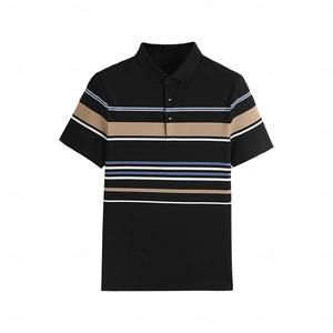 Polo informal de alta calidad para hombre 2025 de algodón personalizado, diseño liso, transpirable, con patrón impreso, 100% - Product Image 1