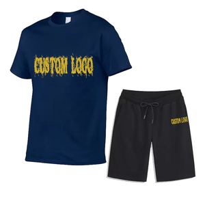 Conjuntos de camiseta para correr de verano con estampado personalizado para hombre, patrón 3D de punto de estilo Vintage transpirable, incluye sudadera y pantalones cortos - Product Image 6