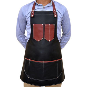 Muestra Gratuita de Delantal de Peluquería Profesional de Mezclilla, Delantal de Barbería Transpirable al por Mayor - Product Image 6