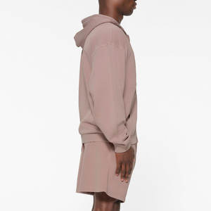 ชุดเซ็ตเสื้อฮู้ดมีฮู้ดและกางเกงขาสั้นสำหรับผู้ชาย แห้งเร็ว ระบายอากาศได้ดี แขนยาว ลายพิมพ์ถัก สำหรับฤดูหนาว - Product Image 6