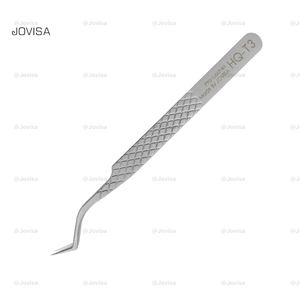 Pinzas para Pestañas de Titanio con Agarre Cómodo - Product Image 1