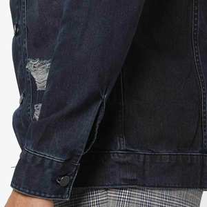 Veste en jean légère pour homme, taille régulière, style western tendance, denim vintage pour homme, hiver et automne - Product Image 6