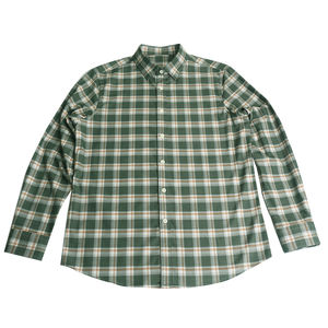 High Quality Custom <b>Men</b> <b>Winter</b> Flannel Oversized Plaid Elasticity Long Sleeves Breathable Eco Friendly <b>Shirt</b> - Product Image 1