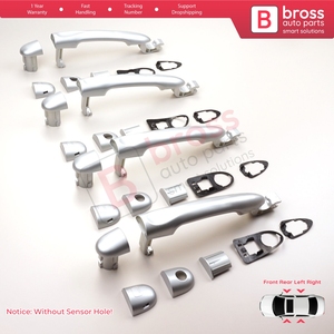 BDP1169-1 4 Piezas Manija de Puerta Exterior Color Cromo 806B02596R Para Fluence Megane 3 Clio 4 Scenic 3 Captur 1 - Product Image 3