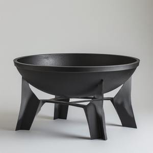 Brasero Moderno de Metal con Acabado en Polvo para Uso en Exteriores, Quema de Leña, Construcción Resistente y Salida de Calor Confiable - Product Image 2