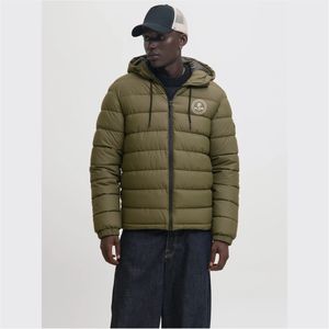 Veste matelassée en denim de haute qualité pour homme, style vintage, col montant, logo brodé sur le devant, motif uni, fermeture éclair pour l'hiver - Product Image 6