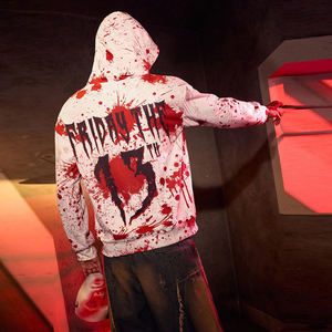 เสื้อฮู้ดผู้ชายผ้าฟลีซพิมพ์ลายแบบซับลิเมชั่นสำหรับฤดูหนาว ขายส่ง รับผลิตแบบ OEM ODM โรงงานผลิตตามสั่ง แบรนด์ของคุณเอง สไตล์สตรีทแวร์ลำลอง - Product Image 1