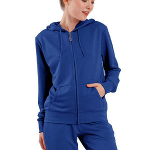 Chándal cómodo y personalizado con cremallera para mujer, recién llegado, estilo informal cálido de invierno con estampado de diferentes colores, Etiqueta Privada - Product Image 4