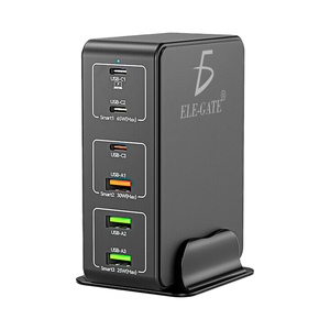 Caricatore Rapido da Scrivania a 6 Porte 120W per Laptop, Computer e Telefoni Cellulari - Per Casa e Ufficio, Standard Presa USA - Product Image 5