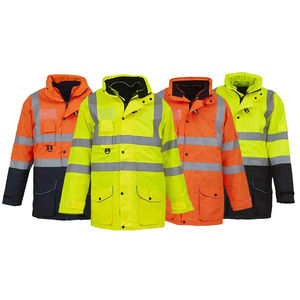 Chaleco Reflectante de Alta Visibilidad al por Mayor, Multifuncional, Desmontable, Cálido, Transpirable, Resistente al Fuego, Unisex, Ropa de Trabajo de Poliéster - Product Image 6