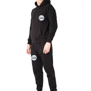 Conjunto de chándales con forro polar para hombre, chaqueta con capucha, chándal, pantalones deportivos para correr, conjuntos de chándal para hombre - Product Image 2