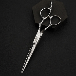 Kit de coiffure de salon professionnel 6 pouces en acier inoxydable damas ciseaux amincissants légers pour droitier cheveux à lame tranchante - Product Image 2