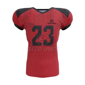 Maillot de football américain personnalisé en mesh avec nom et numéro d'équipe, uniforme de football américain en MOQ faible - Product Image 2