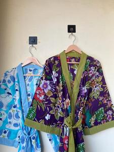 Bata Kimono 100% Algodón Puro, Suave y Ligera, Bata de Casa Minimalista, Kimono Japonés, Ropa de Dormir para Mujer - Product Image 2