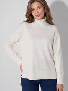 Tricots pour femmes tunique à col roulé bouton respirant détaillé personnalisé OEM Service nouvelle mode haute qualité chaud long pull au dos - Product Image 1