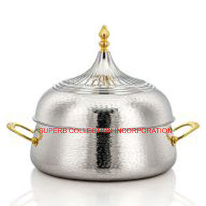 Calentador de alimentos y cazuela Caliente de estilo árabe de lujo hecho a mano al por mayor y proveedores redondos - Product Image 1