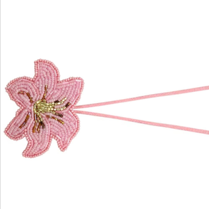 Porte-clés brodé de style classique personnalisé avec des perles colorées - Product Image 6