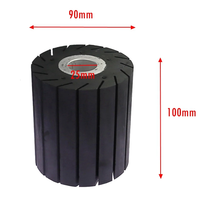 NEW2025 80*90*100*20/25/30mm roue extensible en caoutchouc roue de polissage ponceuse à tambour fonctionne avec bande abrasive S20