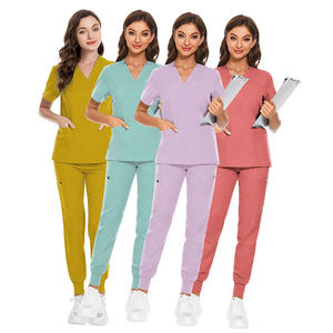 2025 vente en gros costume de gommage personnalisé uniformes d'hôpitaux uniforme d'infirmière médicale survêtement infirmière gommages ensembles d'uniformes - Product Image 5