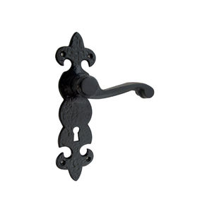 Forme ronde couleur argent poignée de serrure de porte de bureau qualité supérieure Style moderne en fonte levier poignée de porte accessoire de quincaillerie - Product Image 5