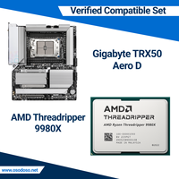 Set AMD Threadripper 9980X + Gigabit TRX50 AeroD