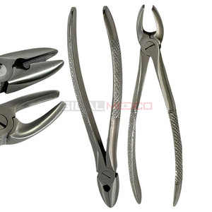 Juego de 2 fórceps de extracción de molares superiores MD1 + MD2 Patrón de hidromiel Instrumentos de extracción dental de acero inoxidable alemán - Product Image 1