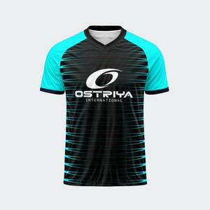 Camiseta de Fútbol Ligera y Moderna con Cuello en V para Adultos, Ropa Deportiva Personalizada con Impresión de Nombre en Color Sólido, Alta Calidad - Product Image 4