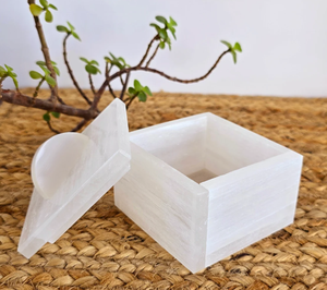 Natural Selenite Bowl Stone Charging Crystal Dish Healing Crystal Bowl Ritual Reiki <b>Chakra</b> for Crystal Charging Box - Product Image 2