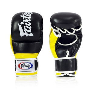 Venta al por mayor de diseño personalizado de alta calidad MMA guante de entrenamiento mejor precio PU/cuero boxeo lucha Fairtex Shooter guantes - Product Image 6