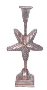 Bougeoir aspect naturel conçu avec un support fait à la main complexe pour bougeoir de Noël et de festival - Product Image 6