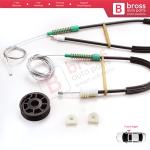 Kit de réparation de lève-vitre BWR1001 Droit pour C70 MK1 872 1996-2002 Coupé 2 portes 9467885 - Product Image 4
