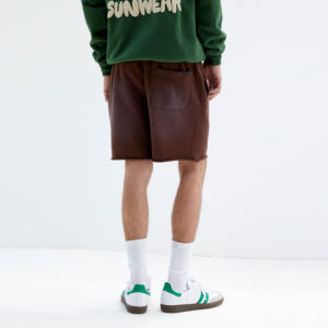 2025 nouveauté et haute qualité Vintage lavage sueur court hommes ceinture élastique confort Street Wear Jogging acide lavage Shorts - Product Image 3