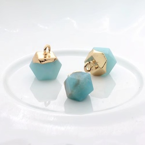 Diminutos dijes de piedras preciosas-925 dijes galvanizados de oro plateado-dijes de bricolaje de piedras preciosas naturales-joyería al por mayor - Product Image 3