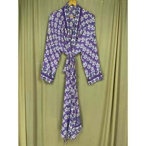 Recycled Silk Sari Women's Boho Chic Vintage <b>Beach</b> Cover Dress <b>Robe</b> for Resort Wear Gypsy House Kimono for Lounge Swimsuit - Product Image 3