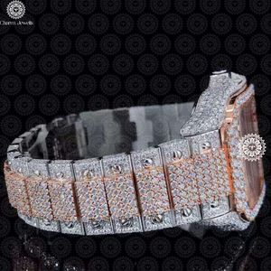 Montre de luxe Charm Jewells en acier inoxydable, cadran 40 mm, mouvement mécanique analogique, verre saphir, mode masculine, date automatique, étanche - Product Image 3