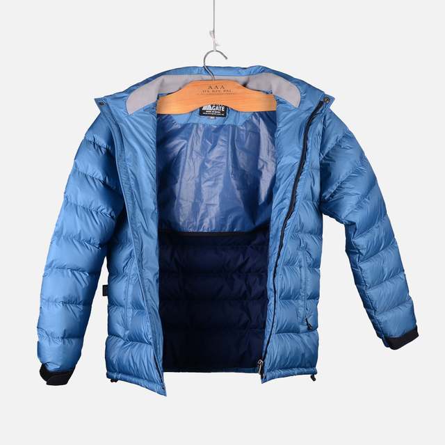 Navigate Gungla FXDG Mountain Gear Jacket Detachable Hood Full Sleeves Super Warm 90% Brown Duck Filling Challenging Weather