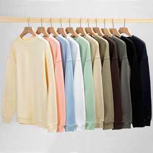Vêtements personnalisés Survêtements pour hommes Sweat-shirt à col rond pour hommes Sweat-shirt à capuche en coton biologique pour hommes - Product Image 1
