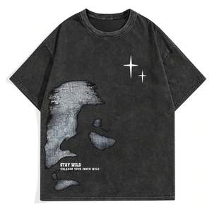 OEM y ODM de alta calidad de gran tamaño Baggy Drop Shoulder Camisetas Logotipo personalizado Formal Patrón sólido Diseño de tejido de ganchillo - Product Image 6